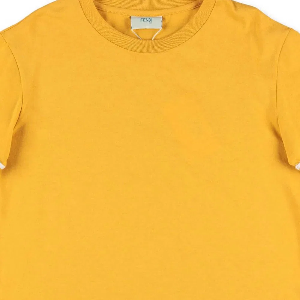 Детская футболка с круглым вырезом FENDI, Yellow — фото 4
