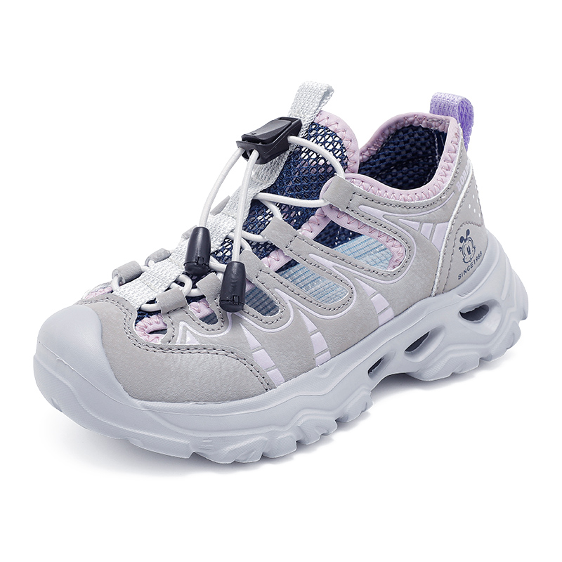 Сандалии детские Breathable Balance Low Top BOBDOG, серый/фиолетовый — фото 2