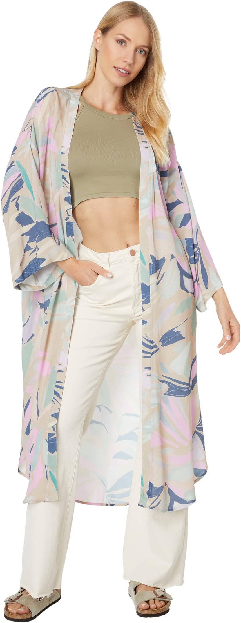 

Рубашка Saltwater Luxe Banks Sustainable Pastel Waves Midi Robe, разноцветный