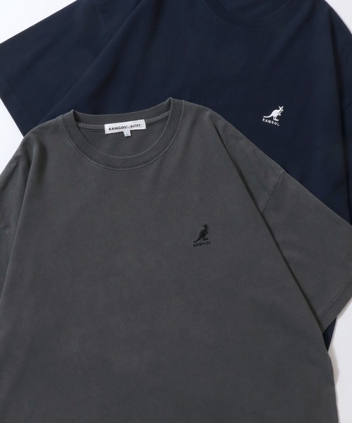 

Футболка мужская и женская KANGOL Custom-Made Oversized, пигментная обработка, вышивка