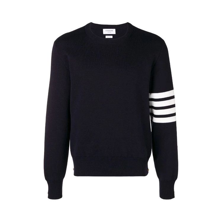 

Пуловер Thom Browne Milano Stitch Crew Neck Pullover In Cotton Crepe 'Navy'