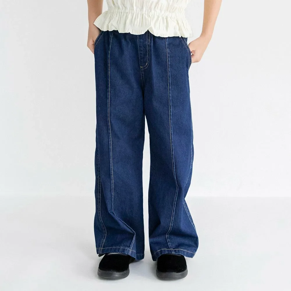 Широкие джинсовые брюки Branshes, Navy blue