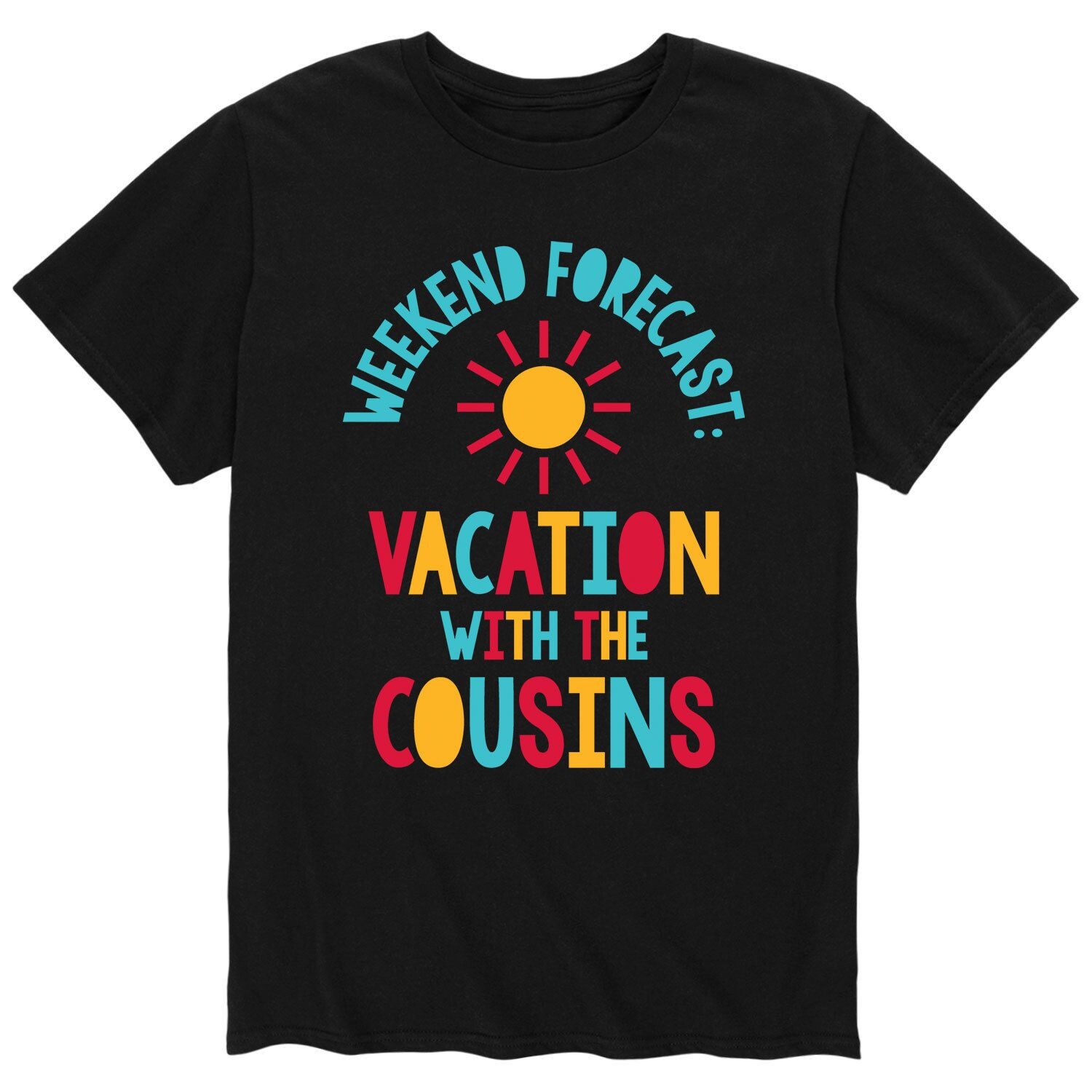 

Мужская футболка Cousins ​​Forecast на выходные Licensed Character