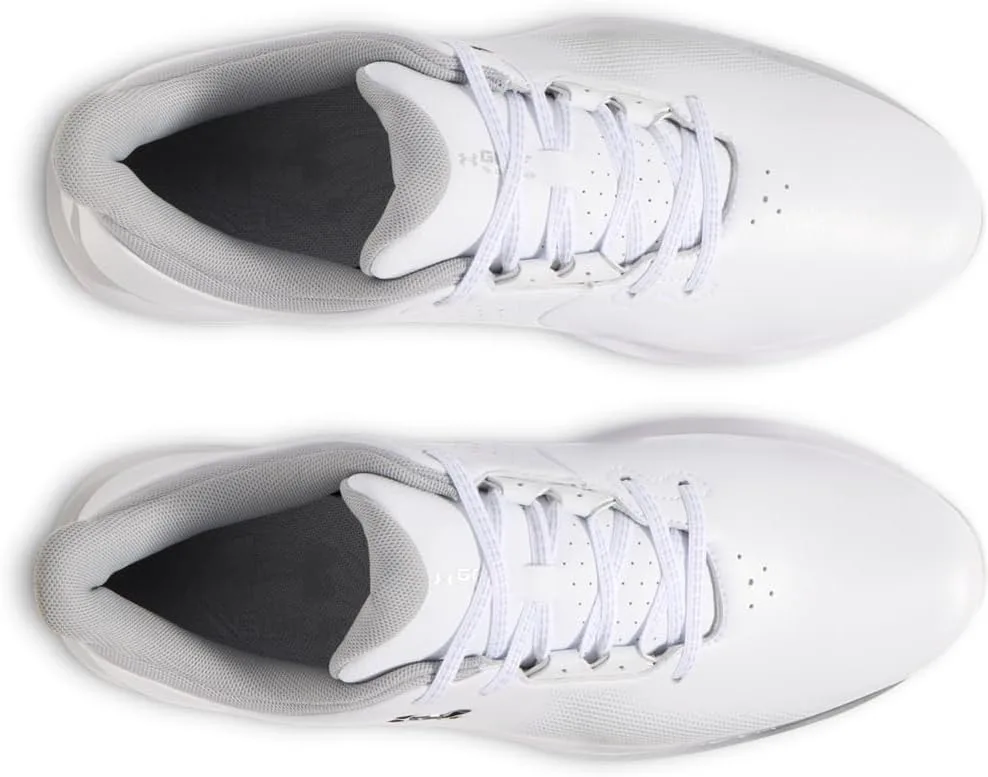Мужские гольф-кроссовки Under Armour Drive Fade, белый/металлик серебристый — фото 4