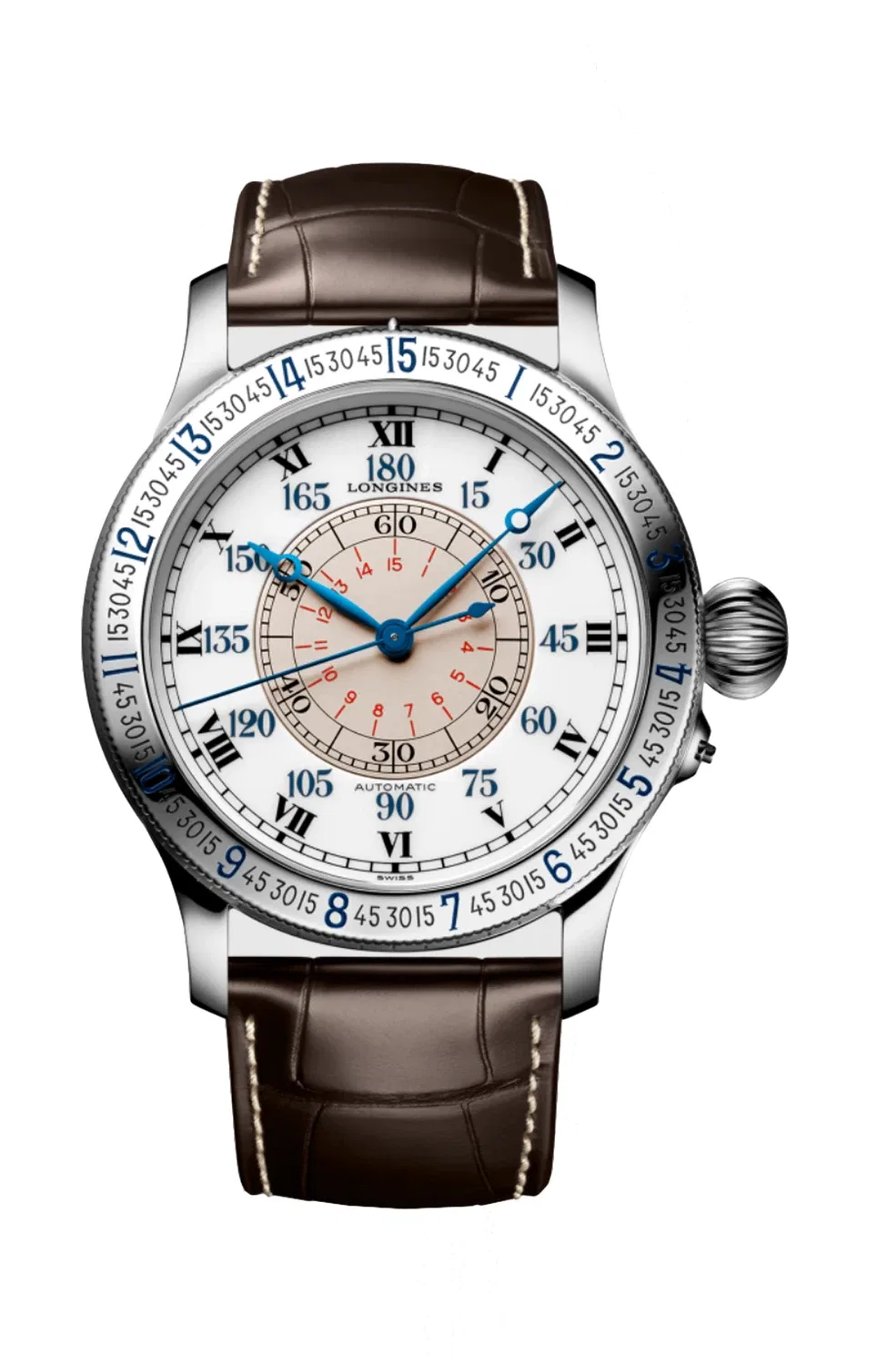 Часы Lindbergh с угловой шкалой - L2.678.4.11.0 LONGINES, серебряный