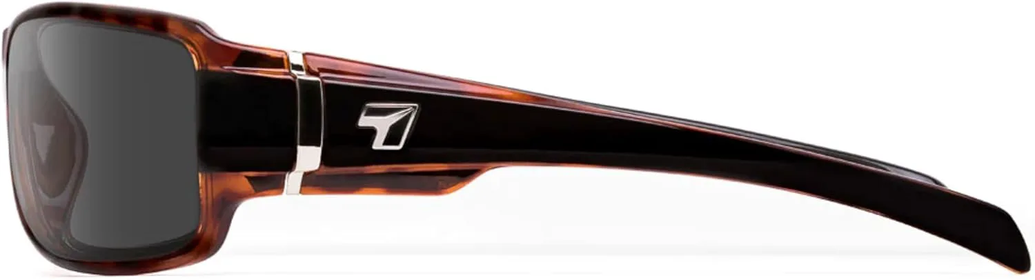 

7 EYE CODY — стильные солнцезащитные очки унисекс с полной защитой от ультрафиолета, 100% защита от UVA и UVB лучей, Black Tortoise Frame/Sharpview Gray Lenses