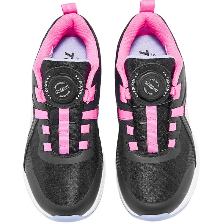 Skechers Kids Дышащие детские кроссовки средней высоты, черные, красные, детские — фото 2