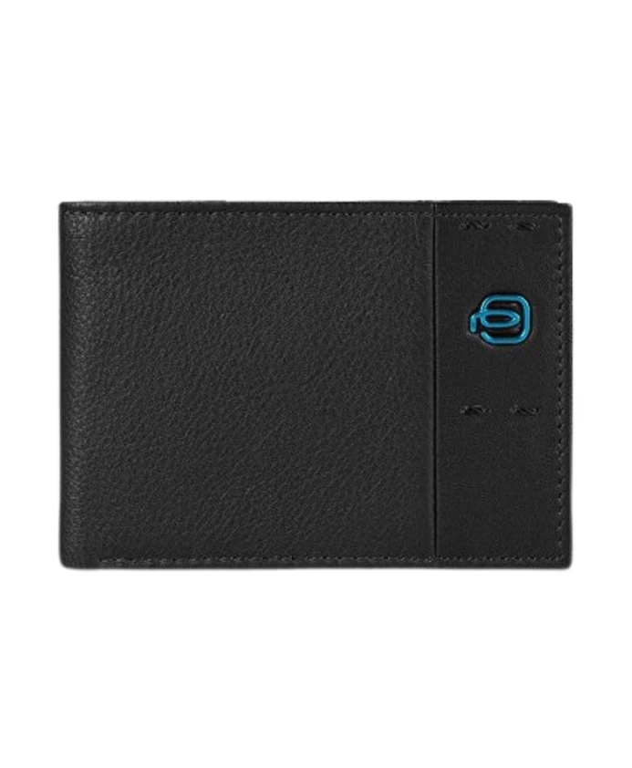 

Черный кожаный кошелек с отделением для монет Piquadro, черный