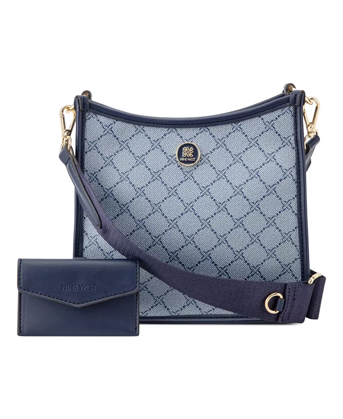 

Средняя сумка через плечо Nalini Medium Swing Crossbody Bag Nine West, синий