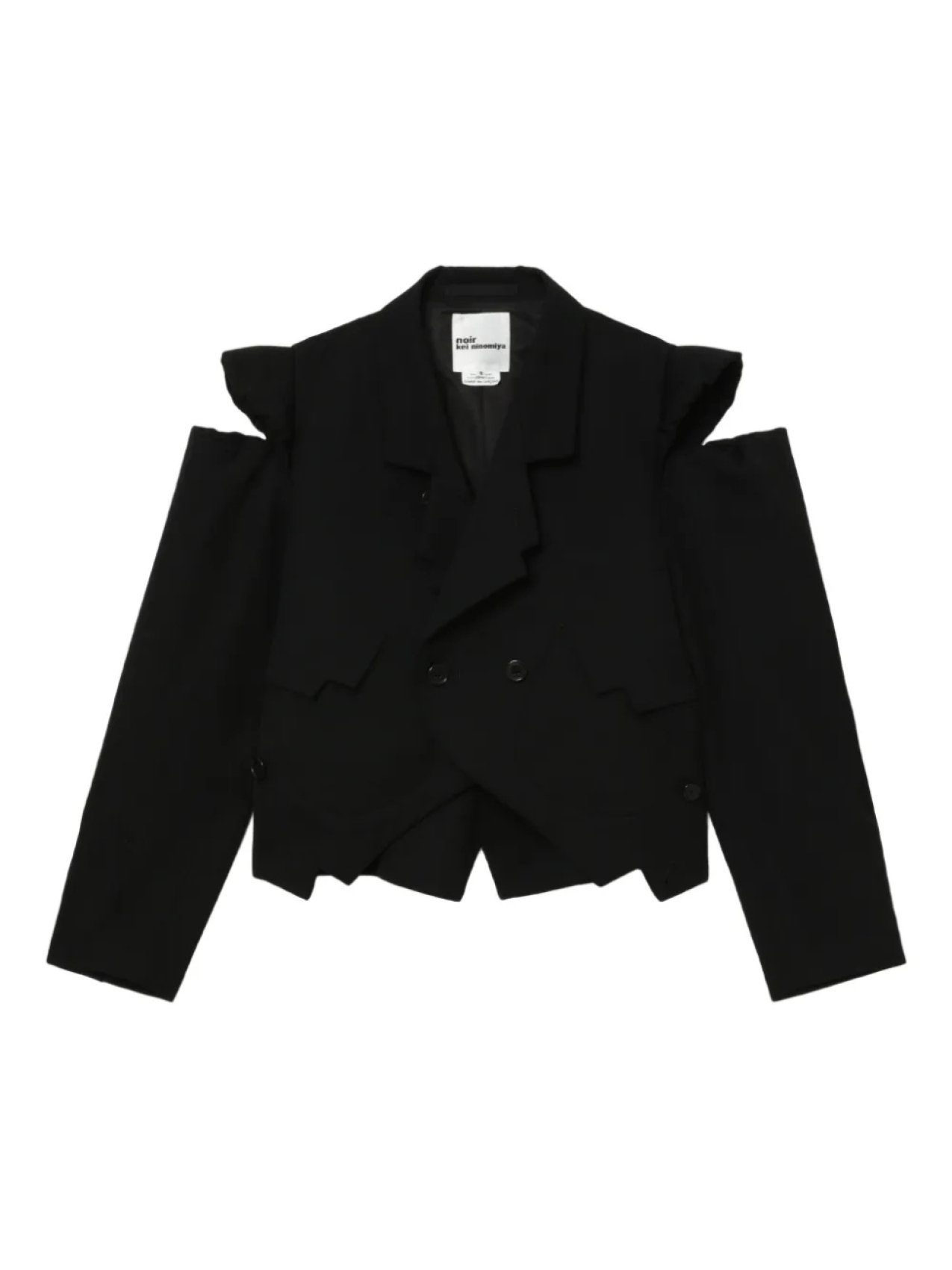 

Укороченный блейзер Noir Kei Ninomiya, черный