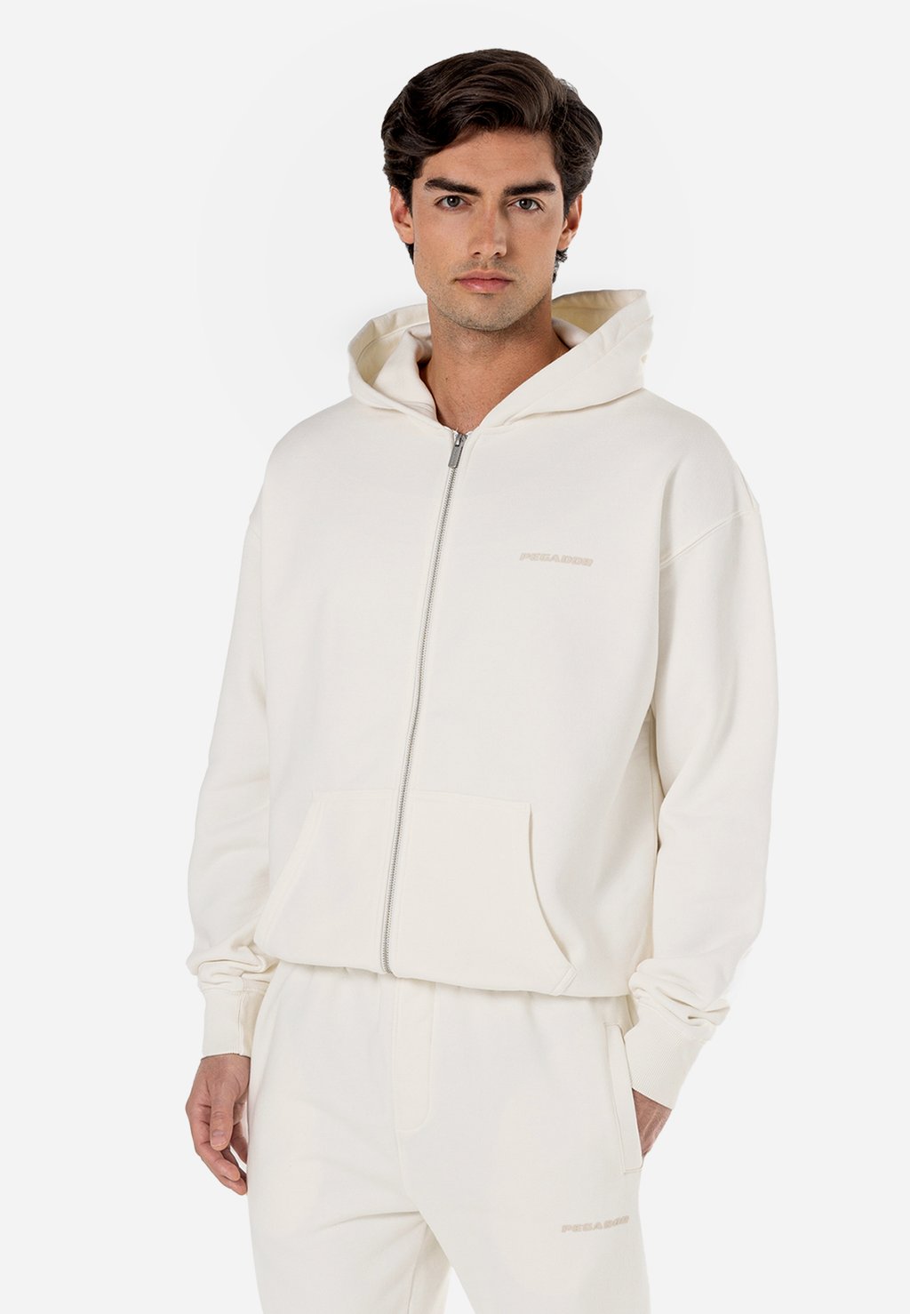 

Толстовка на молнии LOGO OVERSIZED JACKET Pegador, слоновая кость