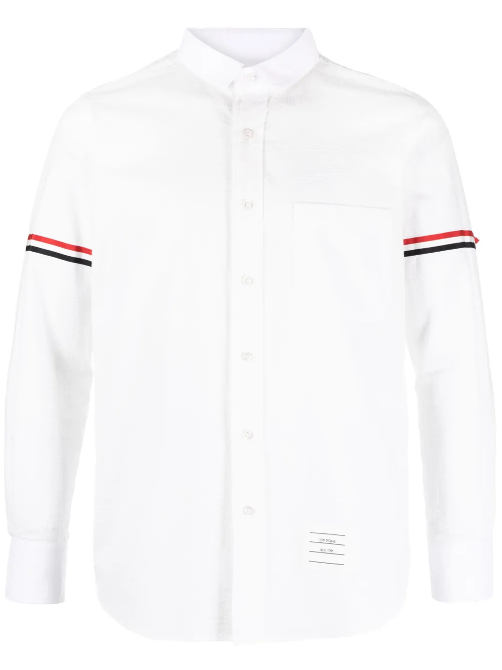 

Рубашка из сирсакера THOM BROWNE, белый