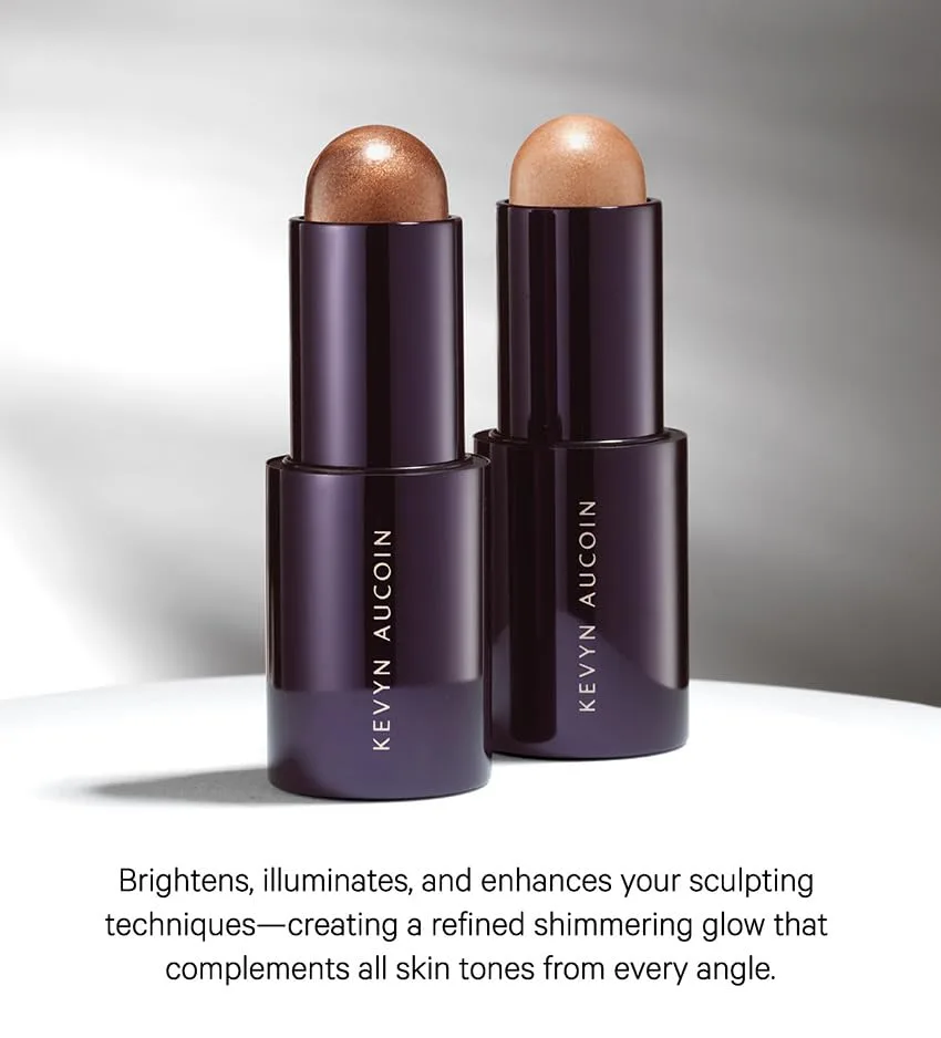 Kevyn Aucoin The Lighting Stick: Средство для улучшения цвета лица. Отражает свет, осветляет углы. Сделано в Италии. 1 штука (1 шт.), SOFT LIGHT (fair to light skin tones) — фото 4