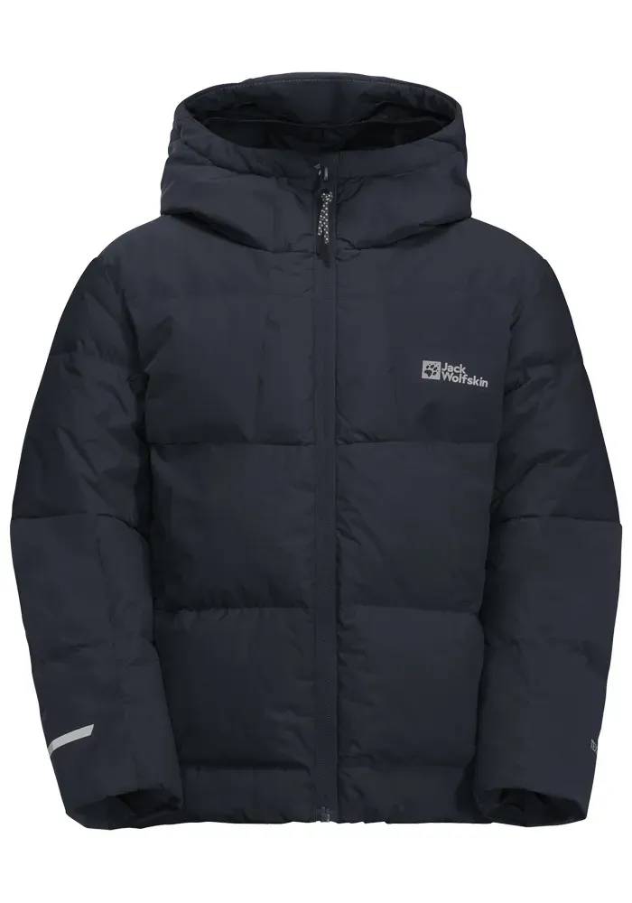 

Пуховик Jack Wolfskin "ACTAMIC DOWN JACKET K", с капюшоном, синий