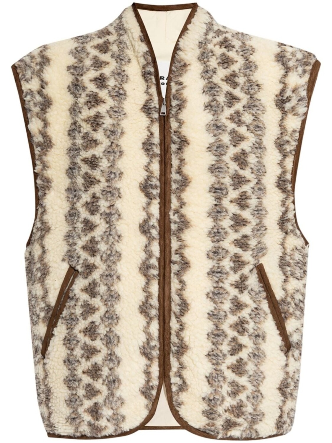 

MARANT ÉTOILE максимилия жилет, нейтральный цвет