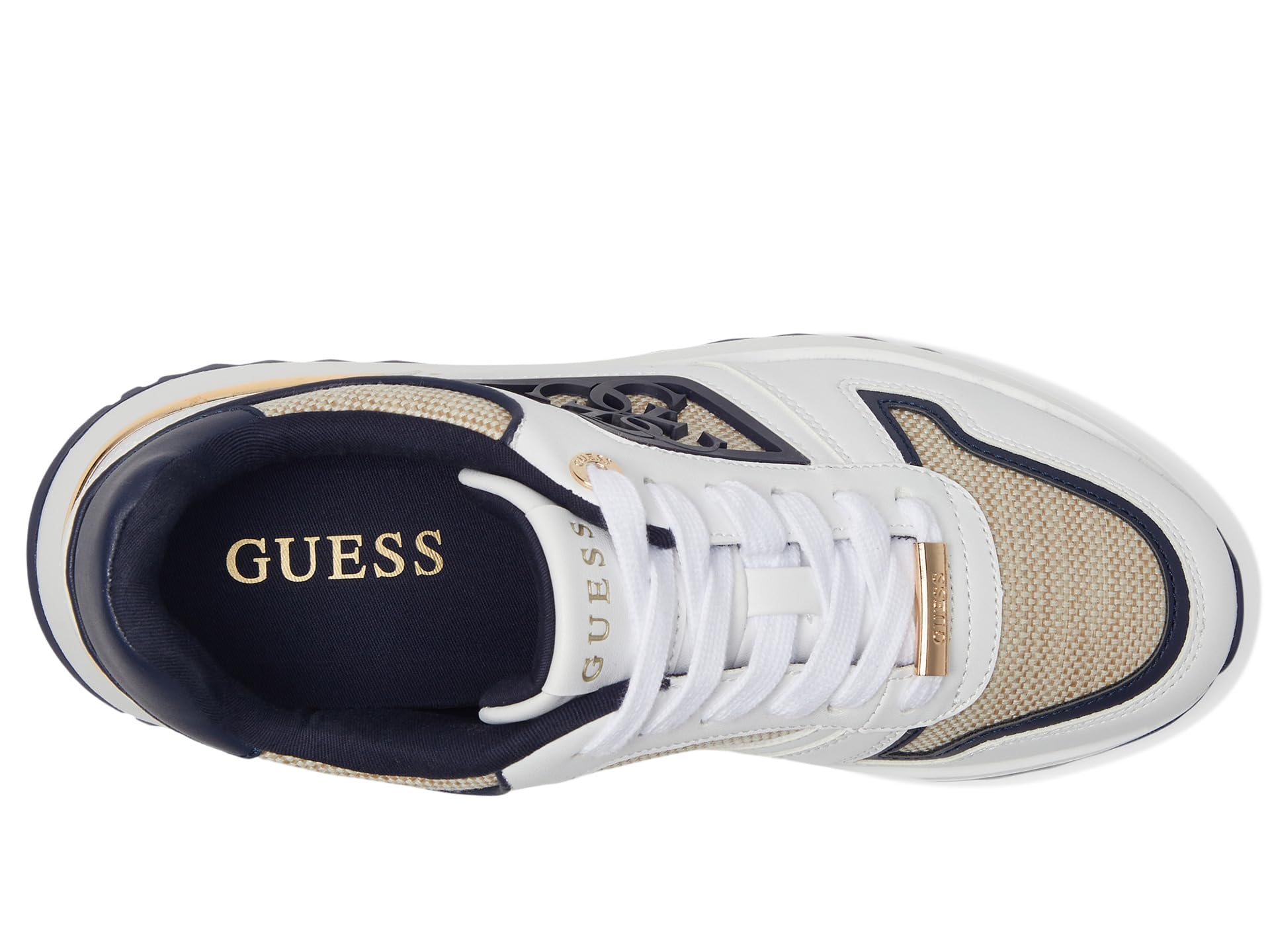 Кроссовки GUESS Koyaa, цвет White/Navy Multi — фото 2
