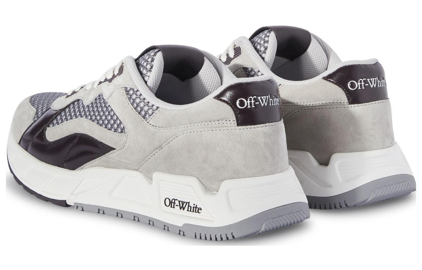 Кроссовки Off-White Kick Off Panelled Sneakers, серый — фото 3