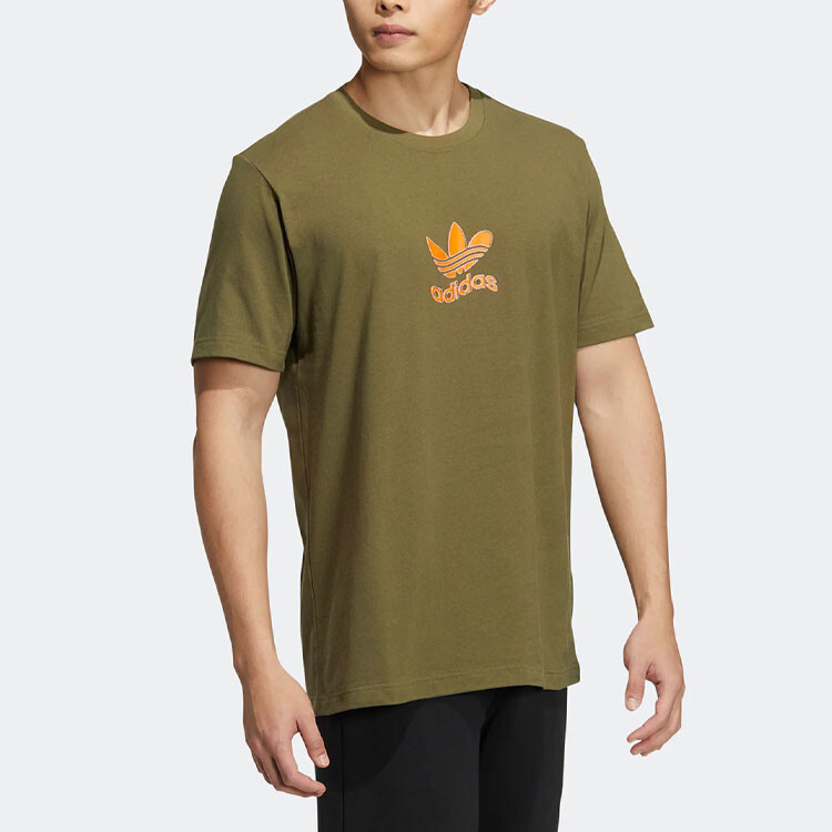 OD Trippy футболка мужская оливковая Adidas Originals, оливковый — фото 4