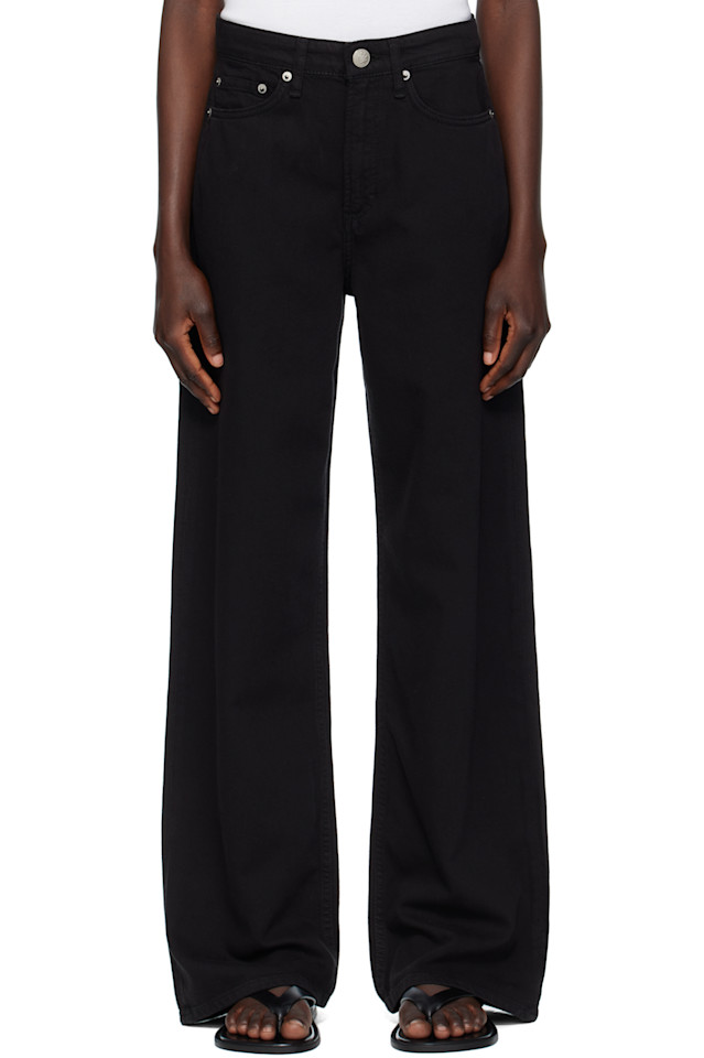 

Лёгкие джинсы Logan с широкими штанинами Rag & Bone, черный