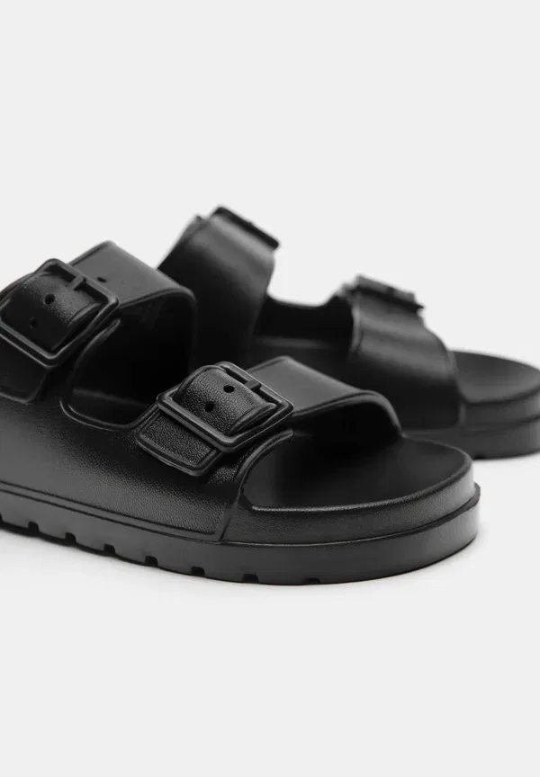 Босоножки-мюли пляжные Pull&Bear, черный — фото 4