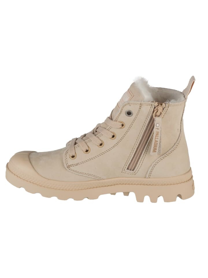 Кроссовки на шнуровке Palladium Pampa Hi Zip WL, бежевый — фото 2