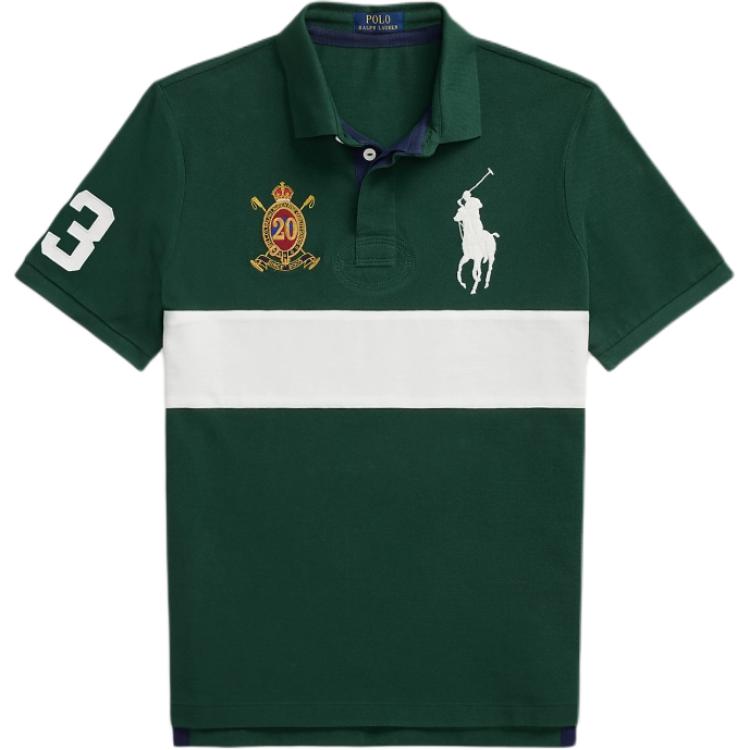 

Футболка-поло Big Pony 20th Anniversary Stripe Polo Ralph Lauren, зеленый