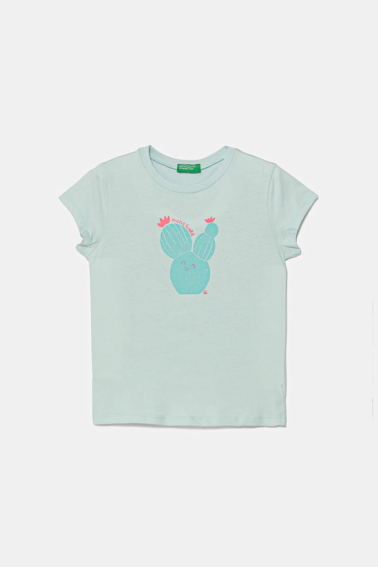 

Футболка из хлопка для детей United Colors Of Benetton, бирюзовый