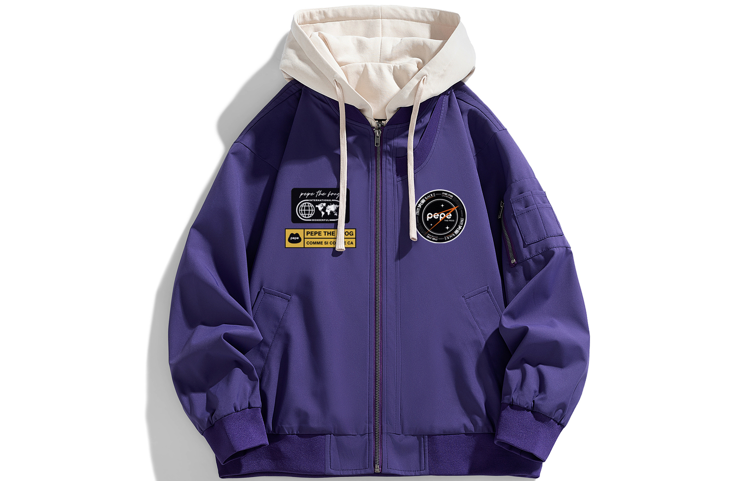 

Pepe The Frog Куртка Unisex, Hooded Tranquil Purple