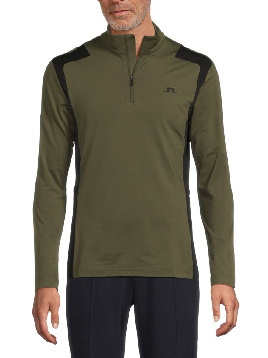 

Толстовка Lukas с застежкой-молнией на четверть J.Lindeberg, цвет Forest Green