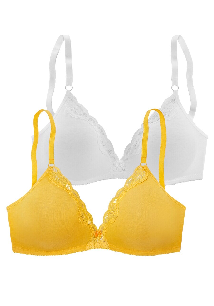 

Бюстгальтер PETITE FLEUR T-shirt Bra, цвет curry/white