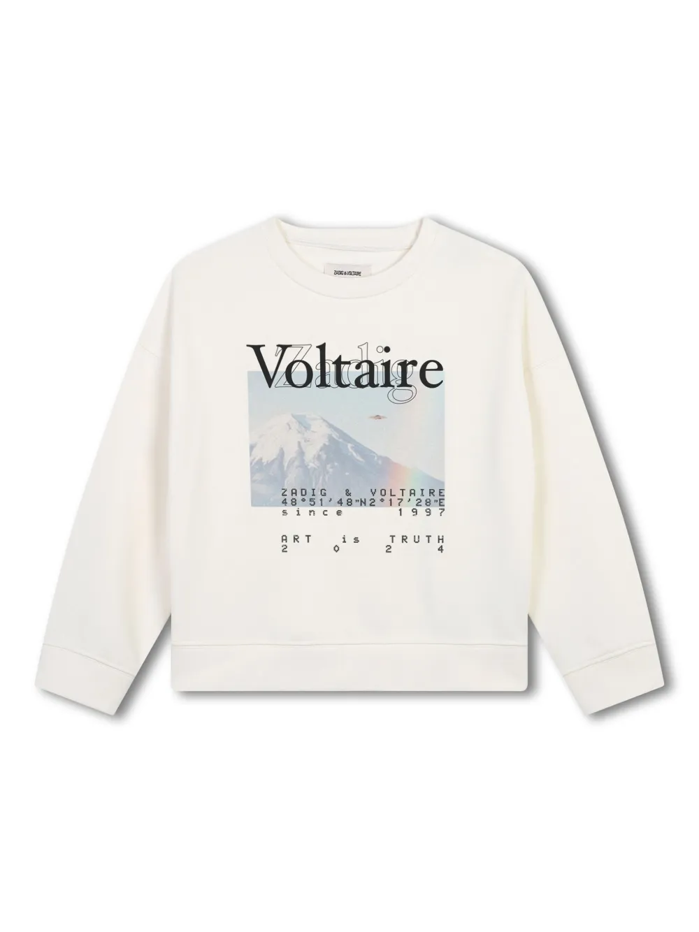 

Толстовка с логотипом Zadig & Voltaire Kids, белый