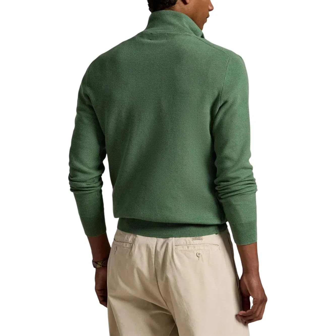 Свитшот хлопковый Polo Ralph Lauren зеленый — фото 4