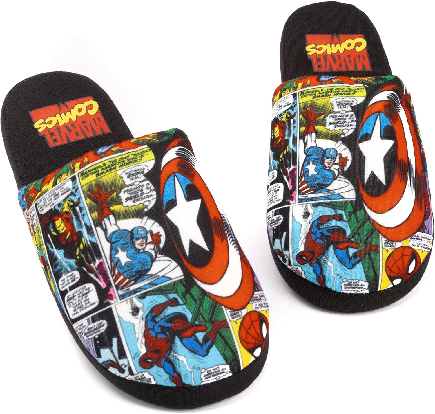 Тапочки Marvel Avengers мужские, черные