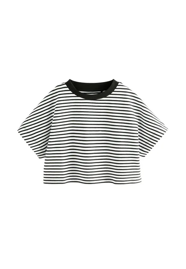 Футболка прямого кроя с принтом Next, Black White Stripe