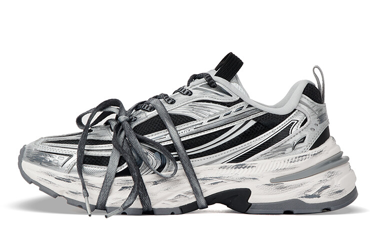 

Кроссовки LINING Aurora 2K Lifestyle Shoes Men Low-top Black/white, черный/белый