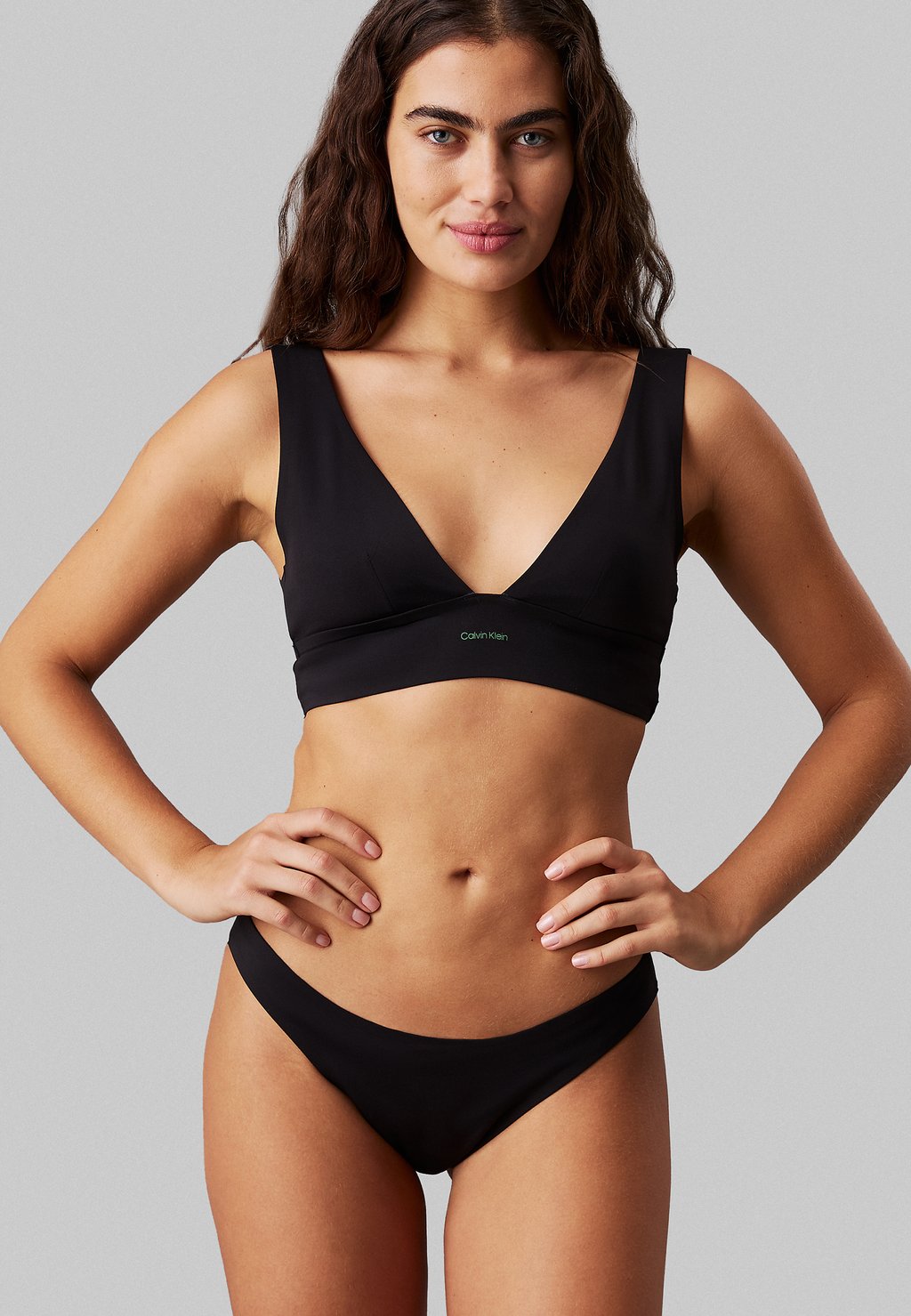 

Верх бикини Calvin Klein Swimwear, черный