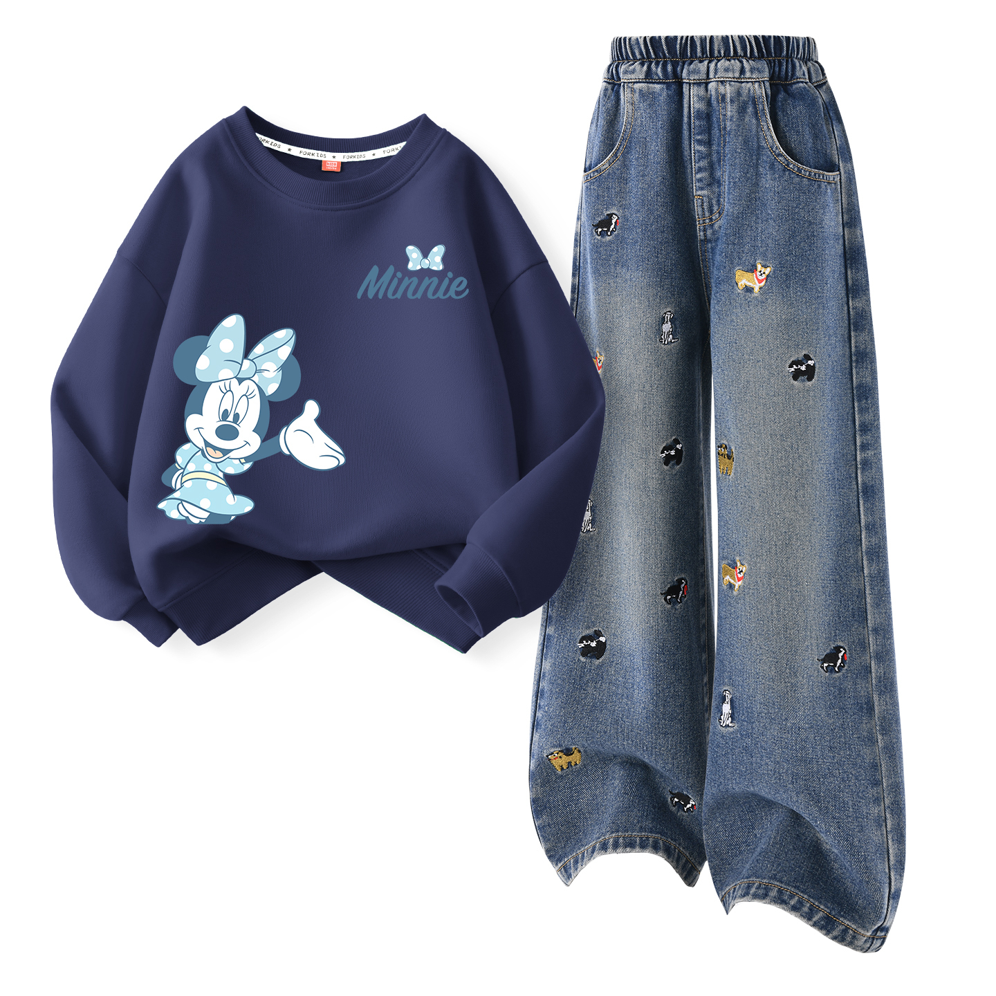 

Детская повседневная спортивная одежда Disney, темный индиго