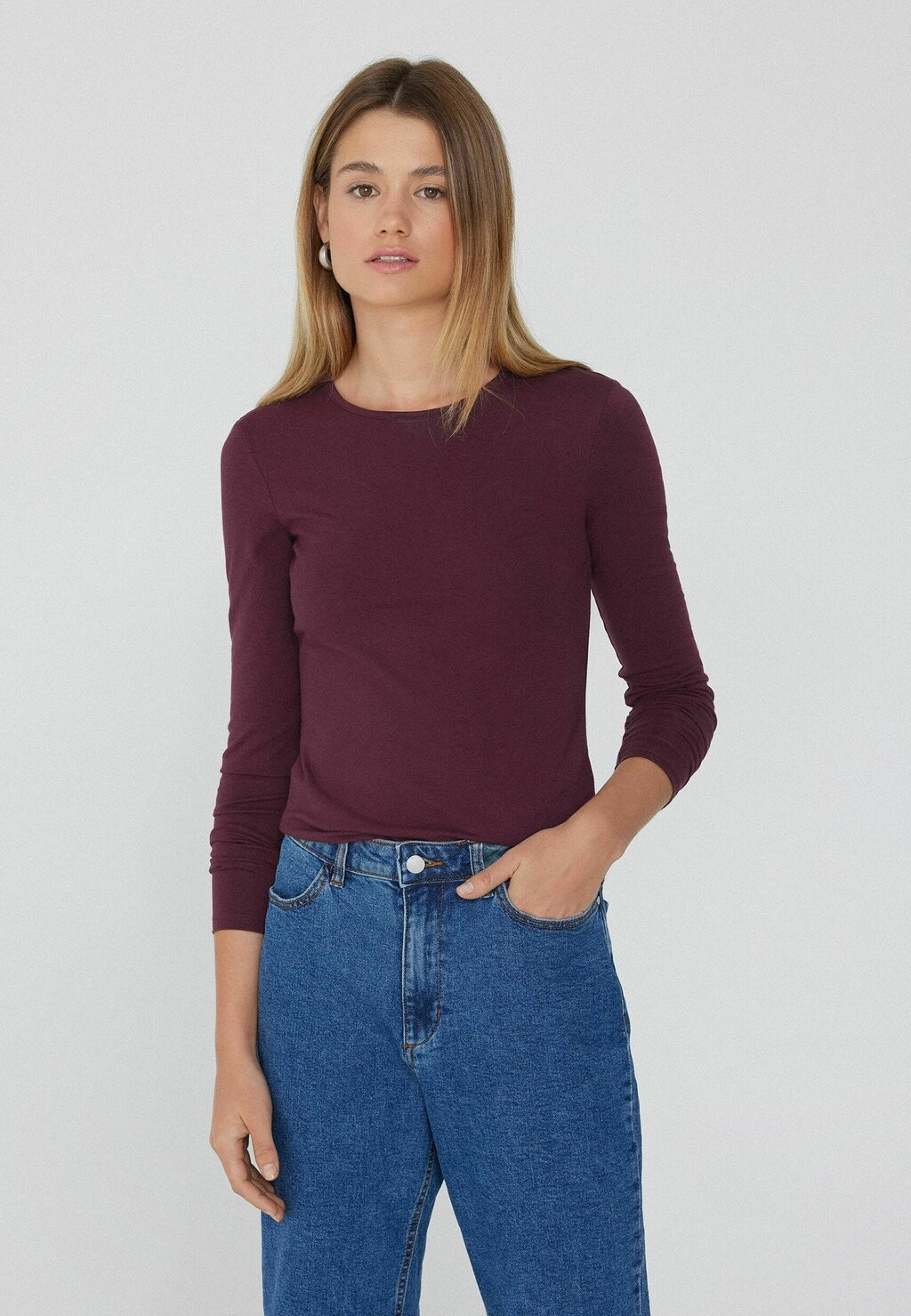 

Топ с длинными рукавами THERMO Tezenis, бордовый
