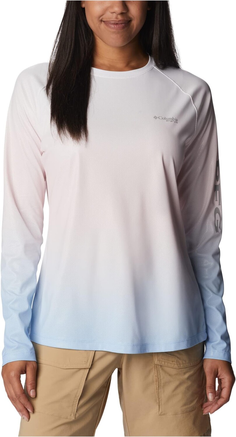 

Футболка Columbia Printed Tidal DeflectorLong Sleeve, цвет Satin Pink Gradient