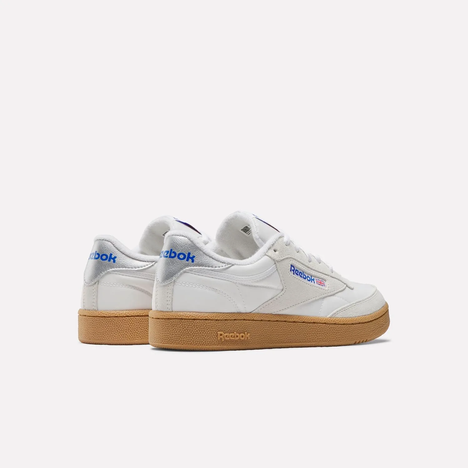 Мужские кроссовки Reebok Cl Leather серые, белый — фото 3