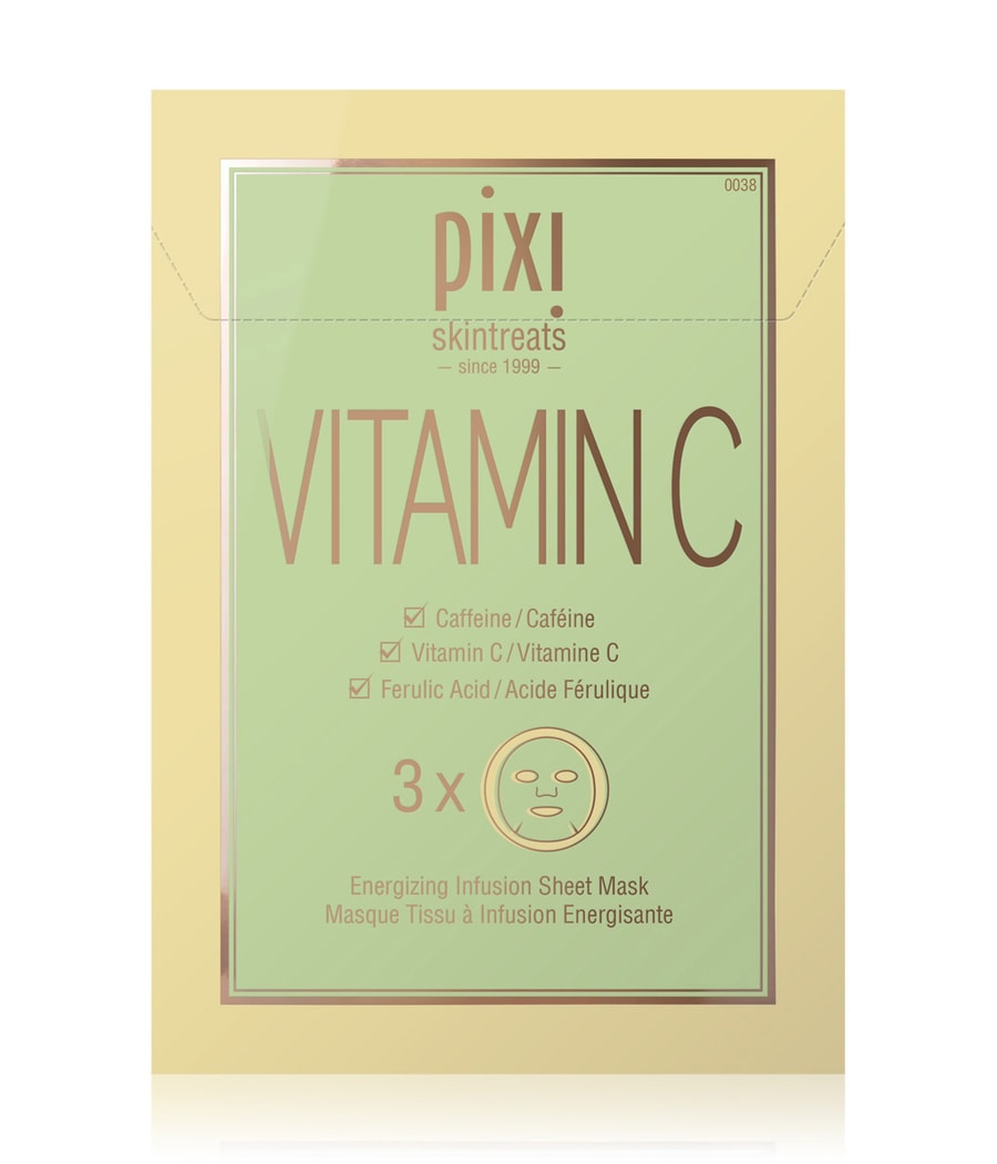 

Тканевая маска Pixi Brightening & Firming Vitamin-C Sheet Face Mask (3x), 3 шт.