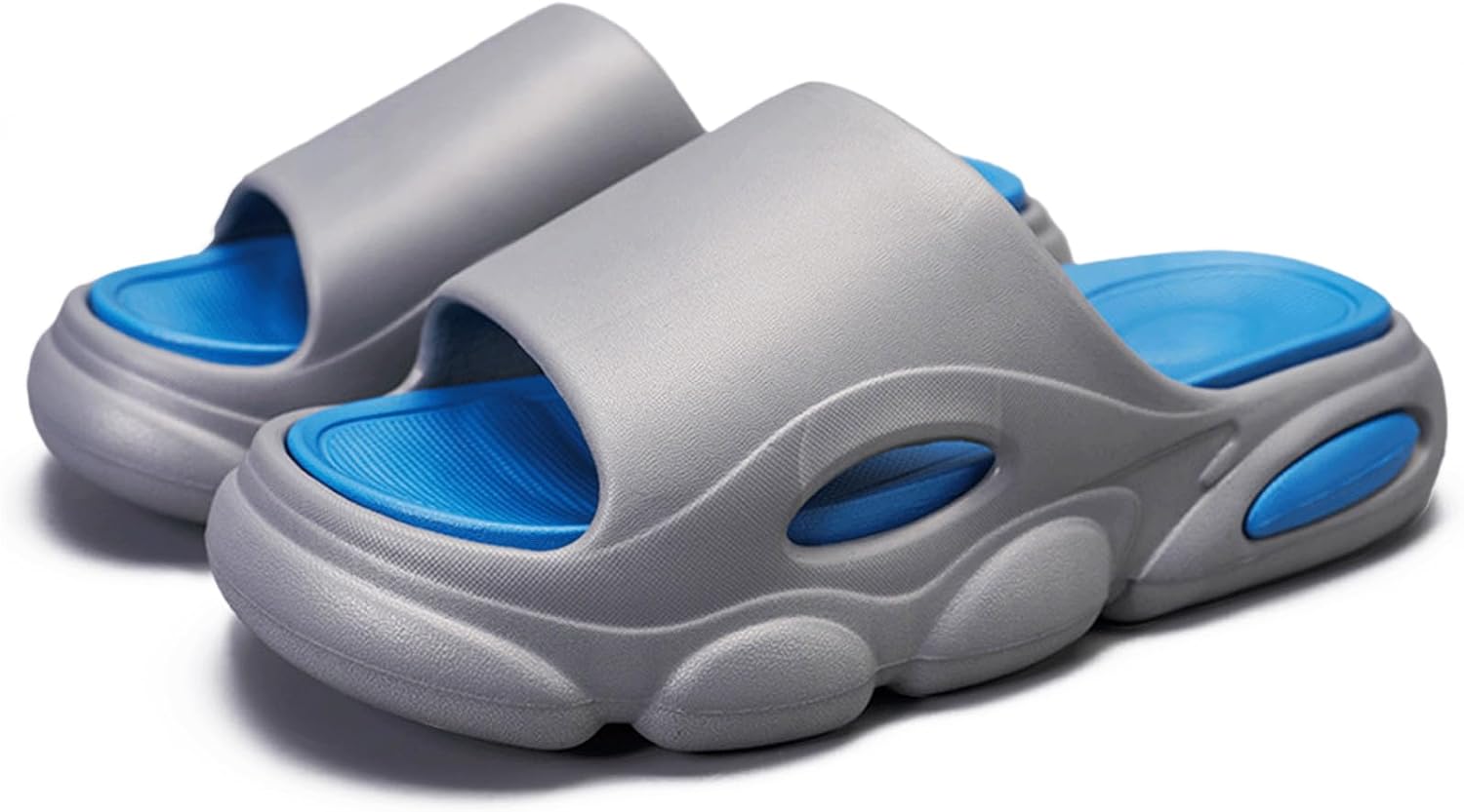 

Тапочки Cloud Slides для женщин и мужчин, удобные сандалии из пеноматериала для дома и улицы, для ванной и душа Lotustar, серый