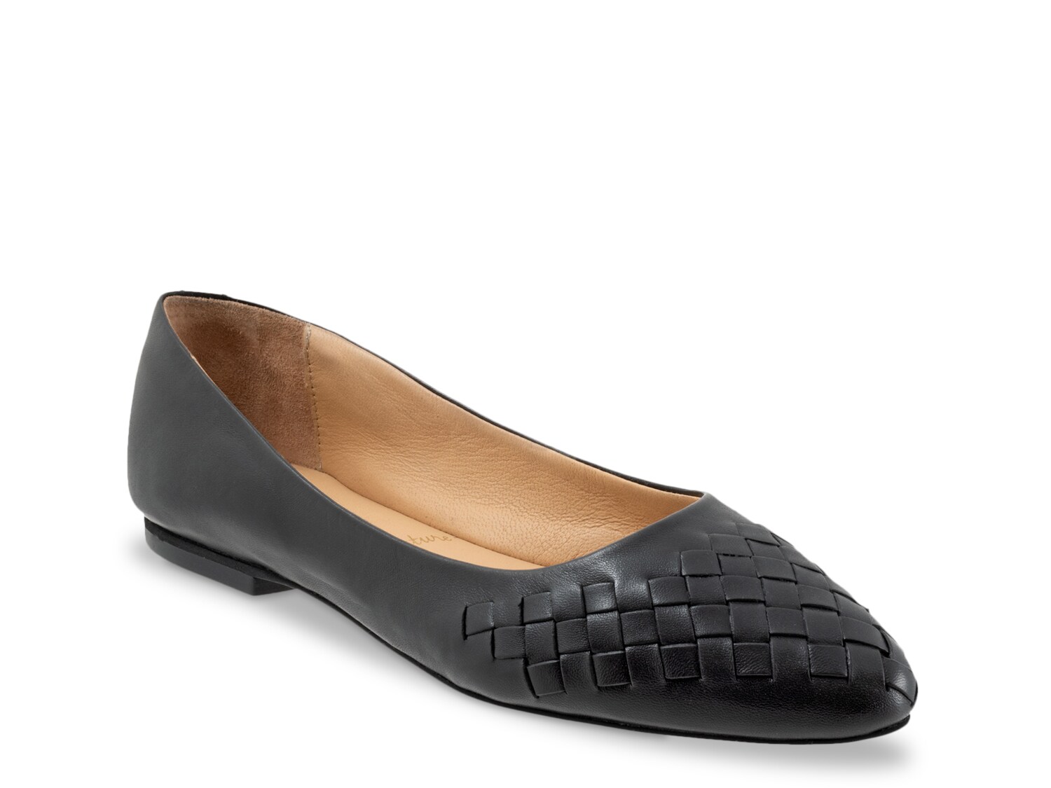 Туфли Trotters Estee из плетеной кожи, черный