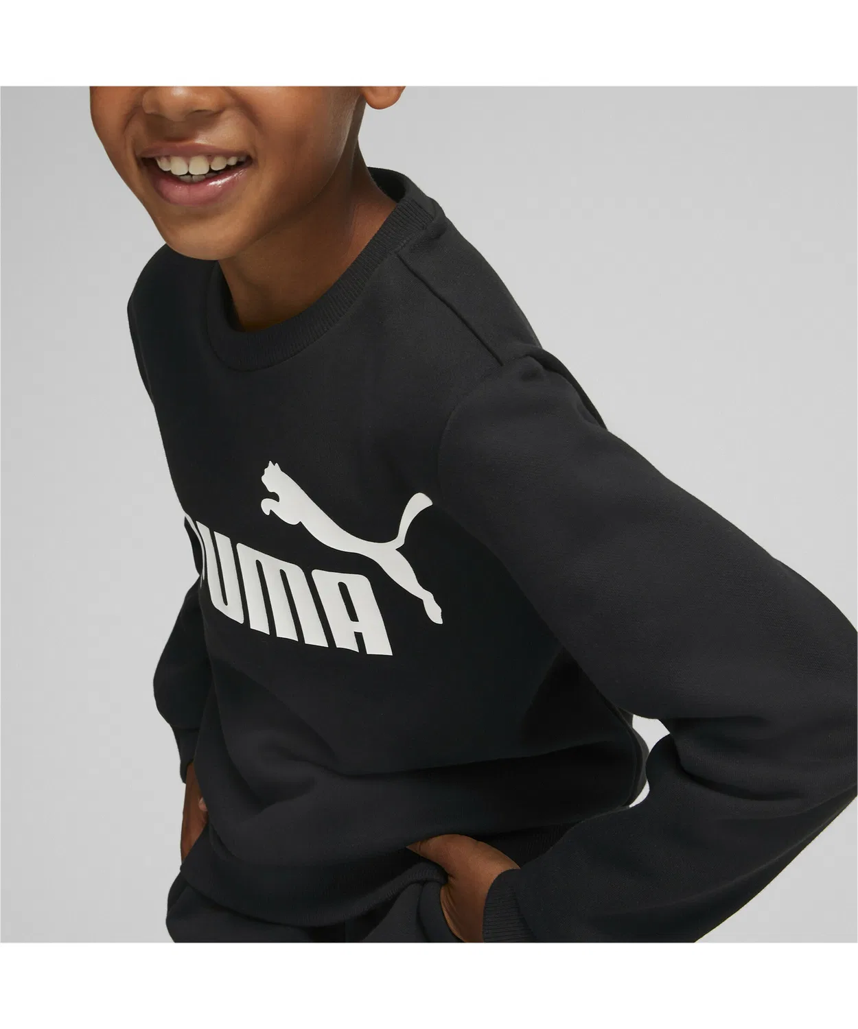 Спортивный костюм PUMA No.1 логотип, из флиса, 2 предмета, хаки-коричневый — фото 4