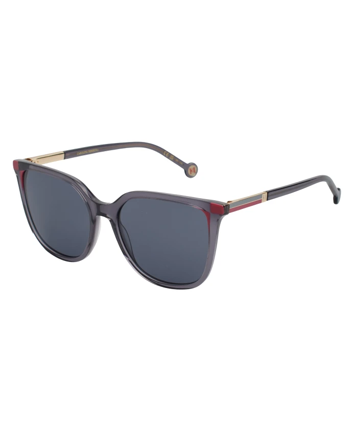 

Минималистичные квадратные солнцезащитные очки с прозрачной оправой Carolina Herrera, серый