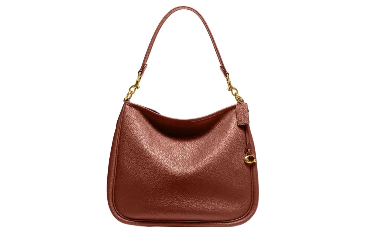 

COACH Сумка через плечо Cary из галечной кожи для женщин Redwood Brown