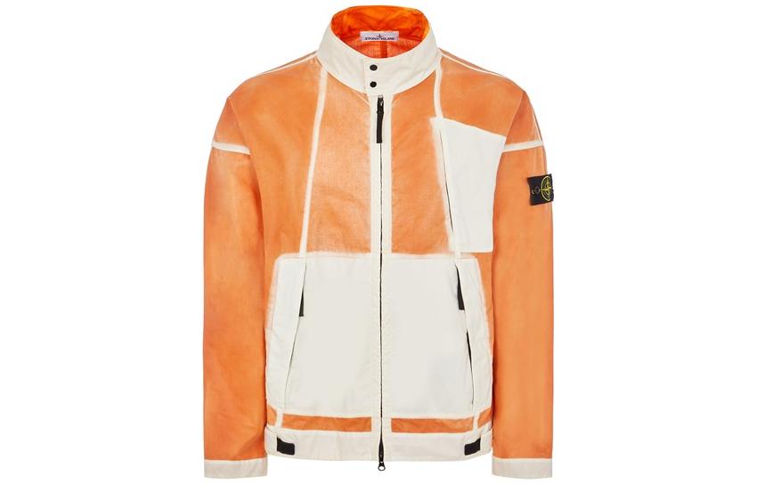 Ручное напыление SS23 Куртки и Пальто Мужские Обожжённый Чай Коричневый STONE ISLAND, коричневый — фото 3