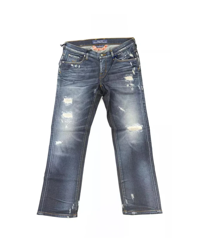 

Роскошные джинсы с эффектом потертости Jacob Cohã«N, синий