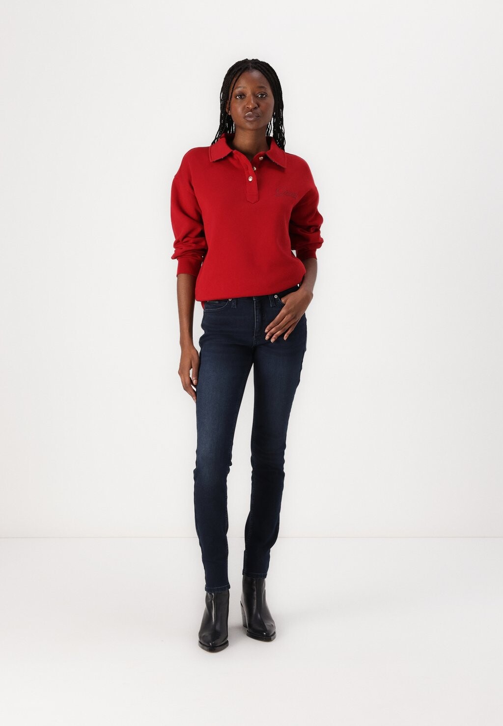 

Джинсы облегающие MID RISE SKINNY Calvin Klein Jeans, черный деним