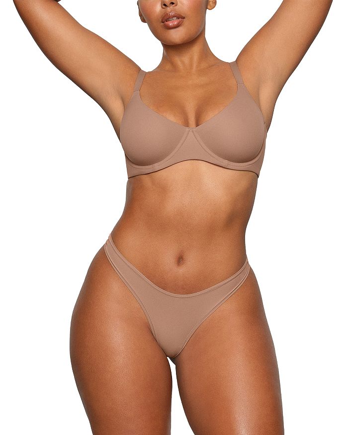 

Бюстгальтер Demi без косточек Fits Everybody SKIMS, коричневый